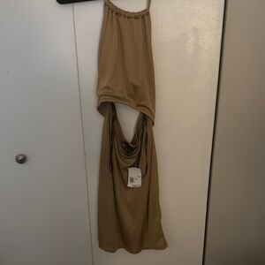 Forever 21 Tan Backless Dress
